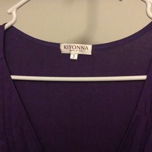 Kiyonna purple maxi dress